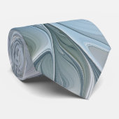 Cravate Beauté élégante Moderne Abstraite Fractal Art Flow (Roulé)