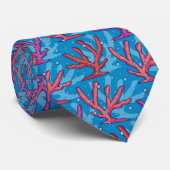 Cravate Beautiful Coral Seamless Pattern Neck Tie (Roulé)