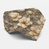 Cravate Beautiful Dad Gifts Gardenias (Roulé)