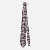 Cravate Beautiful Menswear Ties Rose Floral (Devant)