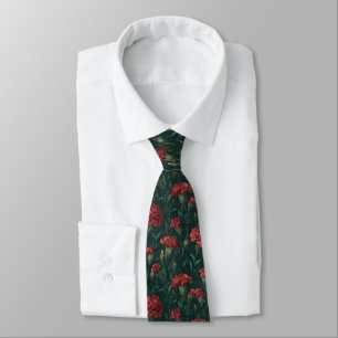 Cravate Beaux Cadeaux Pour Homme Fleur d'Oeillet