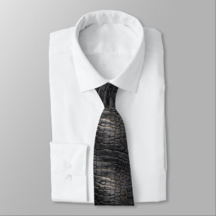 Cravate Beaux Cadeaux Pour Hommes Imprimé Crocodile