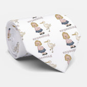 Cravate Bébé attendu - T-shirts et cadeaux de cigogne (Roulé)