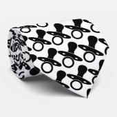 Cravate Bébé pacifier noir et blanc (Roulé)