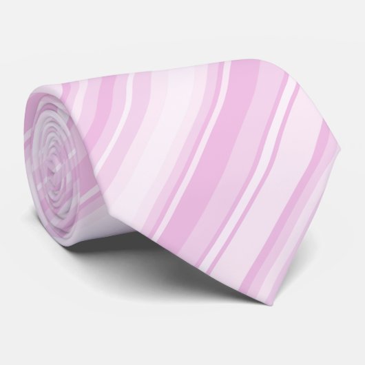 Cravate Bébé rayures roses (Roulé)