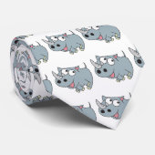 Cravate bébé rhinocéros rigolo (Roulé)