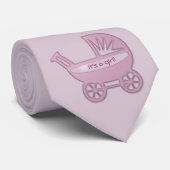 Cravate bébé rose buggy (Roulé)