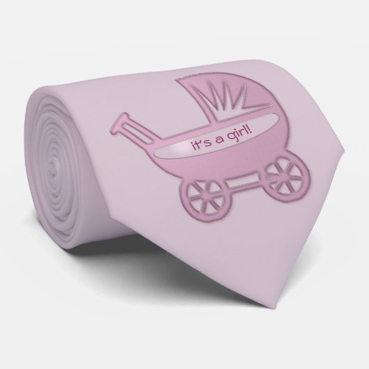 Cravate bébé rose buggy (Roulé)