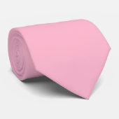 Cravate Bébé rose couleur solide (Roulé)