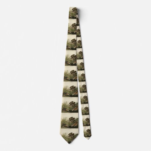 Cravate Bécasse américaine d'Audubon's Birds of America (Devant)