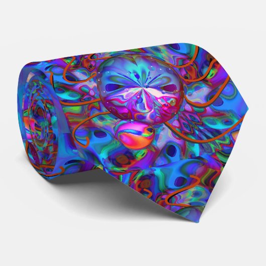 Cravate Bedbug atomique Cool Trippy Art Abstrait moderne (Roulé)