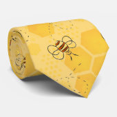 Cravate Bee Buzzing Honey Bees mignonne (Roulé)