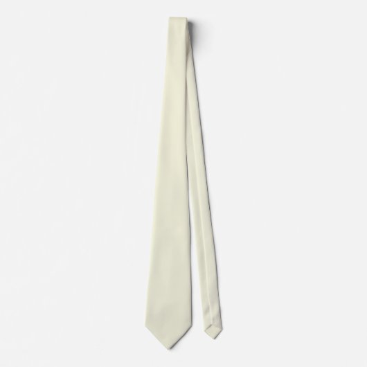 Cravate Beige (blanc cassé) F5F5DC - Option pour ajouter u (Devant)