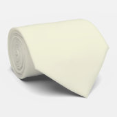 Cravate Beige (blanc cassé) F5F5DC - Option pour ajouter u (Roulé)