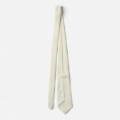 Cravate Beige (blanc cassé) F5F5DC - Option pour ajouter u (Dos)