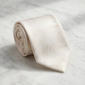 Cravate Beige Doux Légèrement