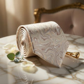 Cravate Beige Doux Légèrement