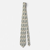 Cravate Beige & Sage Vert Simple Boho (Devant)