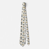Cravate Beige & Sage Vert Simple Boho (Devant)
