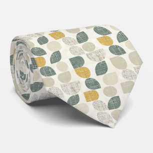 Cravate Beige & Sage Vert Simple Boho