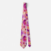 Cravate Belle aquarelle motifs floraux (Devant)