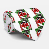 Cravate Belle belle carte Kenyan Whirlwind Design (Roulé)