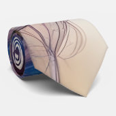 Cravate Belle dame Pastel avec longue traînée de cheveux (Roulé)