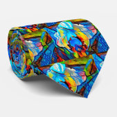 Cravate Belle fleur abstraite (Roulé)