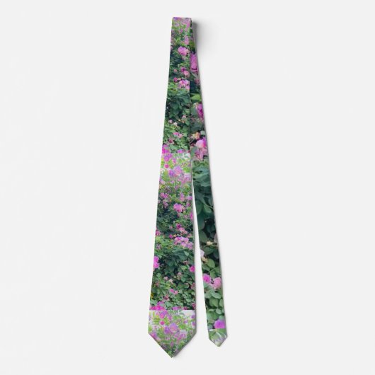 Cravate Belle Fleur colorée (Devant)