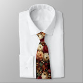Cravate Belle Fleurs Autum Grooms Mariage (Attaché)