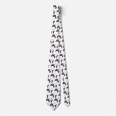 Cravate Belle illustration de tapir de dessin animé (Devant)