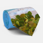 Cravate Belle mer tropicale turquoise (Roulé)