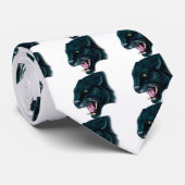 Cravate Belle panthère noire (Roulé)