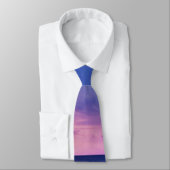 Cravate Belle photo côtière du coucher de soleil (Attaché)