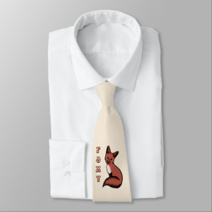 Cravate Belle Renard rouge Foxy