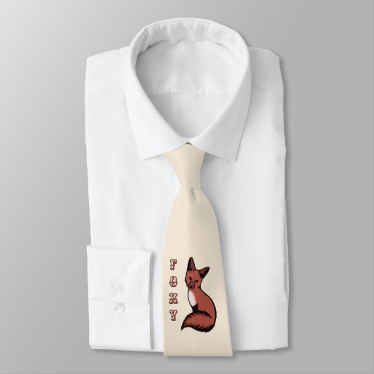 Cravate Belle Renard rouge Foxy (Attaché)