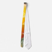 Cravate belle robe à monogramme de fleur de rose jaune cra (Dos)