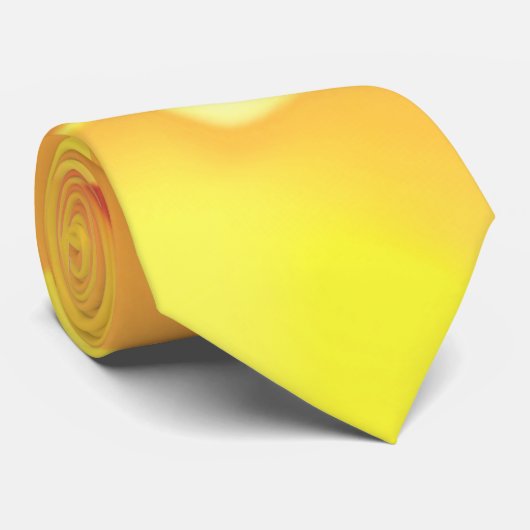 Cravate Belle Rose Jaune (Roulé)