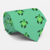 Cravate Belle tortue de mer verte (Roulé)