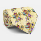 Cravate Belle Verre Colorée Ornements de Noël (Roulé)