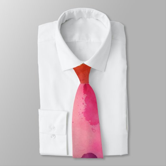 Cravate Belles couleurs arc-en-ciel Design abstrait (Attaché)