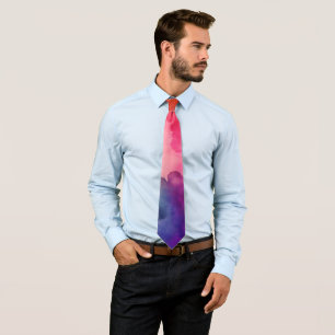 Cravate Belles couleurs arc-en-ciel Design abstrait