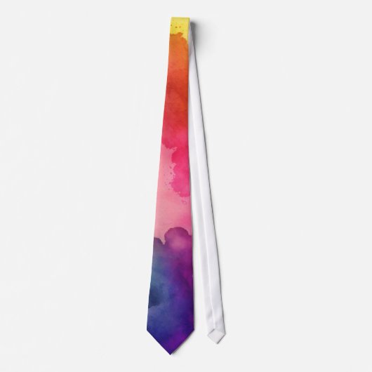 Cravate Belles couleurs arc-en-ciel Design abstrait (Devant)