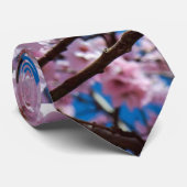 Cravate Belles fleurs de cerisiers de printemps (Roulé)