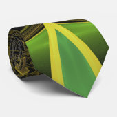 Cravate Belles plumes de fractale de l'oiseau de quetzal (Roulé)