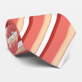 Cravate Belles rayures blanches roses (Roulé)