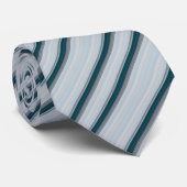 Cravate Belles rayures gris bleu (Roulé)
