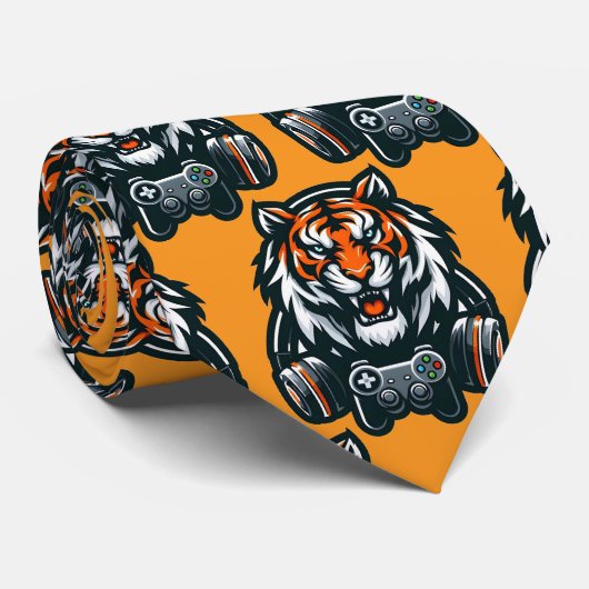 Cravate Bengal Tiger Gamer Neck Tie (Roulé)