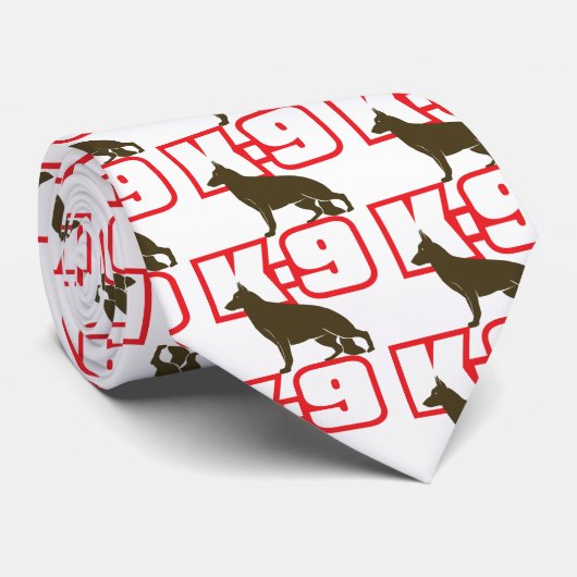 Cravate Berger allemand K-9 (Roulé)