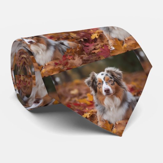 Cravate Berger australien en automne Leaves automne Inspir (Roulé)